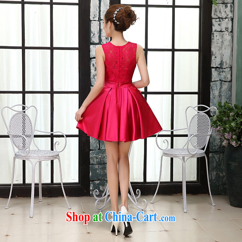 Love Life 2015 new, the waist-lace sweet short dolls for shaggy dress beauty graphics thin Korean bows service wedding dress of red M, love life, and shopping on the Internet