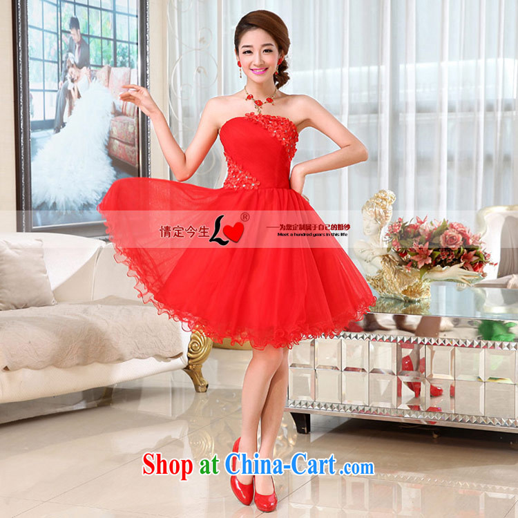 Love Life 2015 new bridesmaid toast wedding dress Evening Dress short beauty graphics thin lace shaggy dress wiped chest Korean Red L pictures, price, brand platters! Elections are good character, the national distribution, so why buy now enjoy more preferential! Health