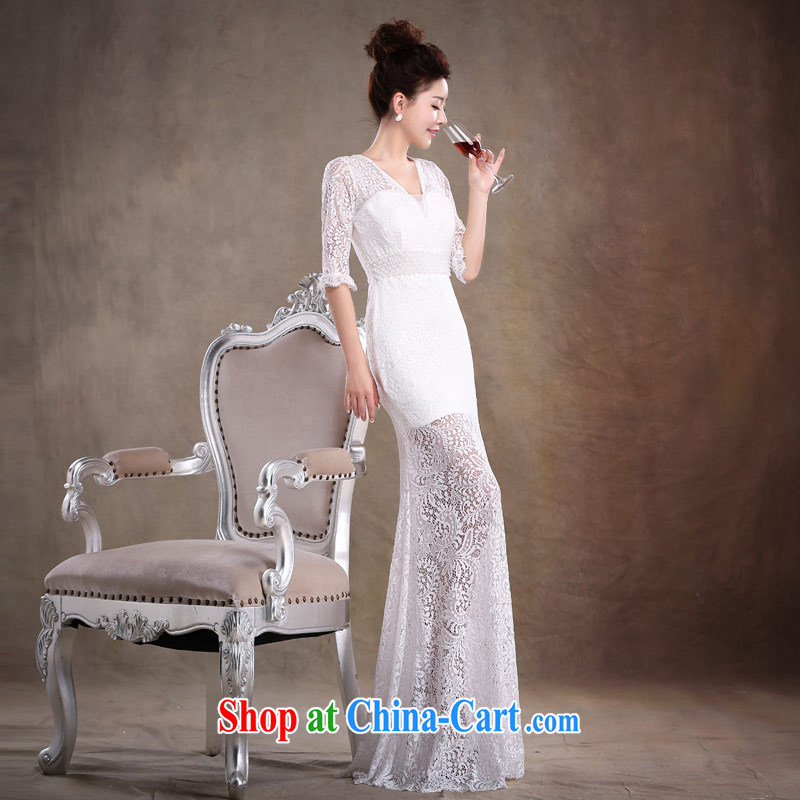 Love Life wedding dresses new 2014 marriages served toast red evening dress long Graphics thin beauty white XL, love life, and shopping on the Internet