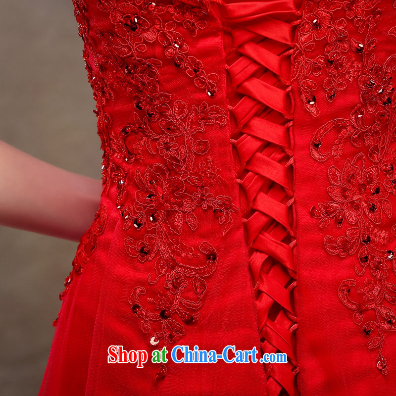 Love Life 2015 NEW GRAPHICS thin dress red bridal wedding dress wiped his chest long lace bridal toast serving the gift red XL, love life, and shopping on the Internet