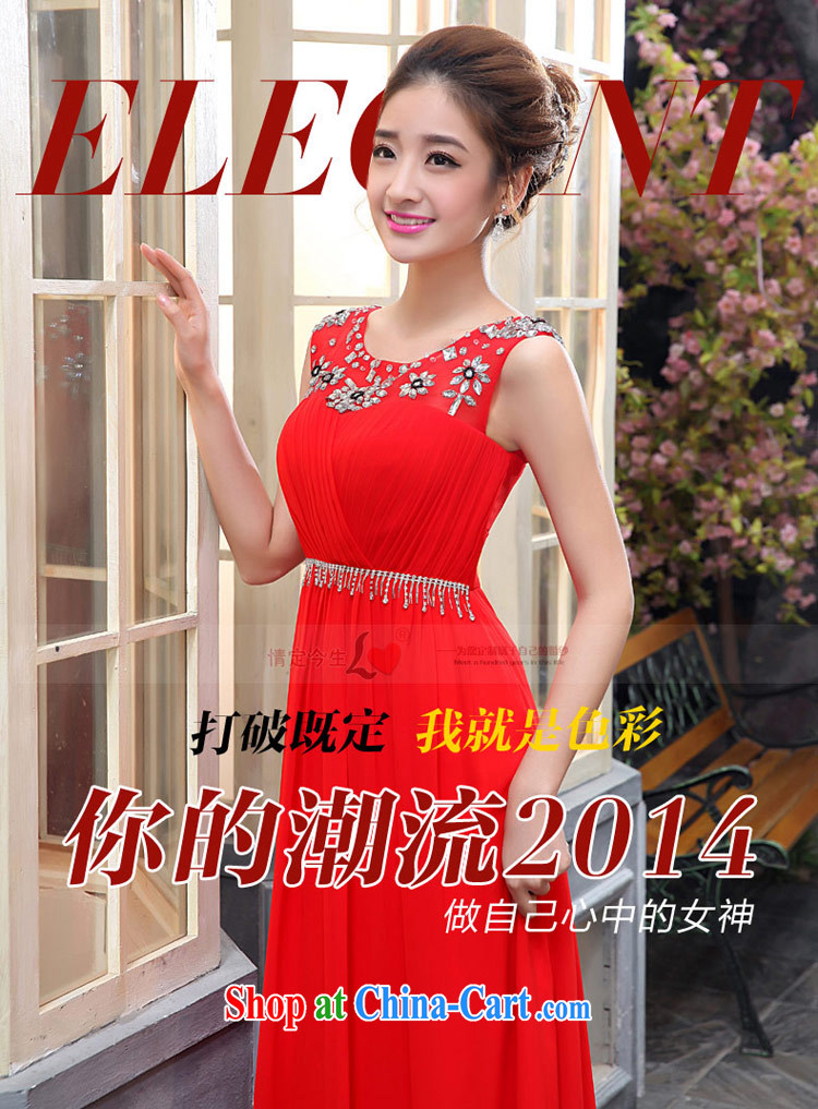 Love Life 2015 spring and summer bridal wedding dress red wedding toast clothing Evening Dress uniforms bridesmaid serving long, red XXL pictures, price, brand platters! Elections are good character, the national distribution, so why buy now enjoy more preferential! Health