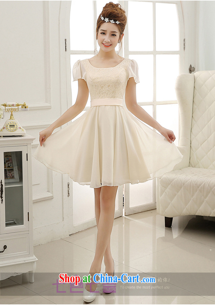 7 color 7 tone Korean version 2015 new Snow woven champagne color bridesmaid dress short bows service dress L 009 champagne color XXL pictures, price, brand platters! Elections are good character, the national distribution, so why buy now enjoy more preferential! Health