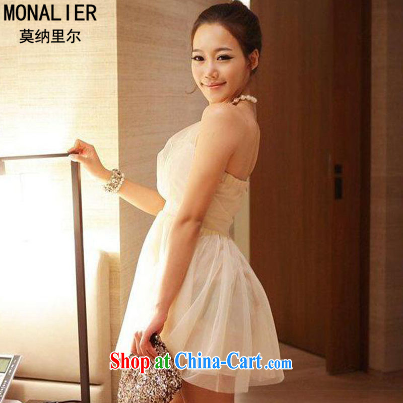 monalier Mona in 2014, sense of my store Pearl is also exposed the princess shaggy Web yarn small dress dresses L, MONA (monalier), online shopping