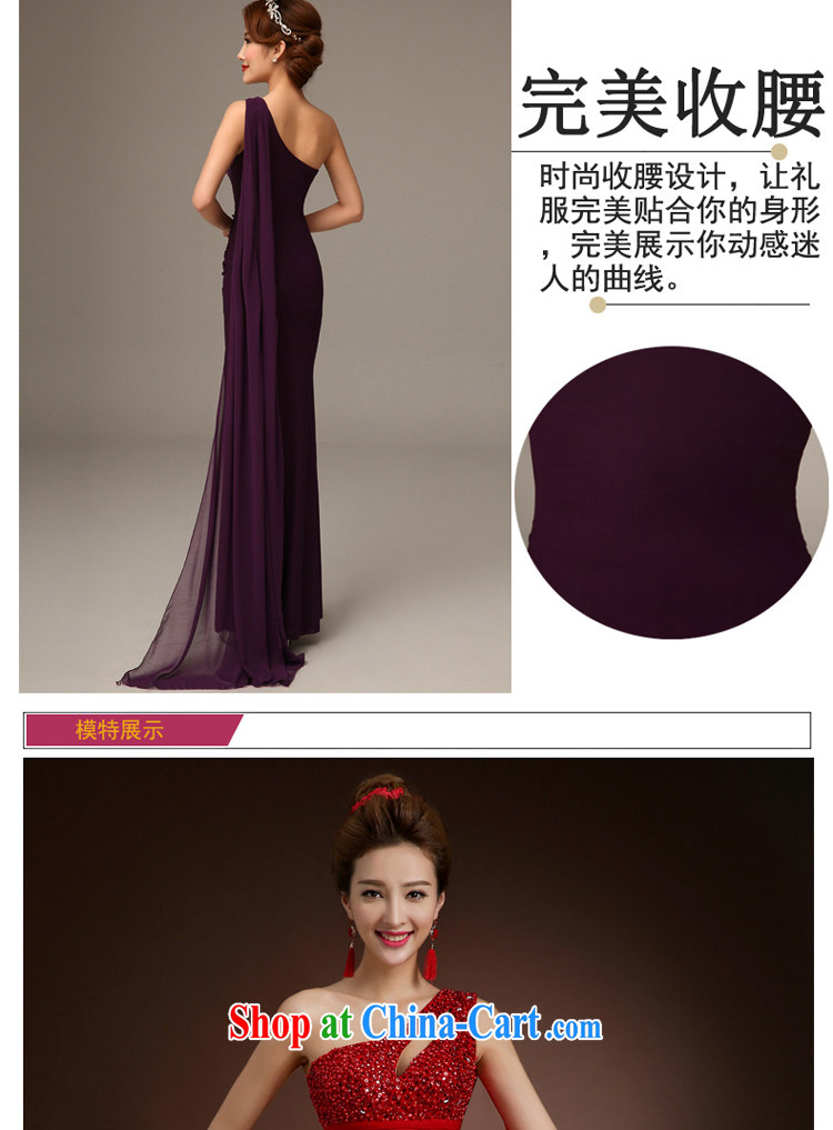 7-Color 7 tone Korean version 2015 new bride toast clothing dress New Long moderator clothing beauty wedding dress 015 L rich purple M pictures, price, brand platters! Elections are good character, the national distribution, so why buy now enjoy more preferential! Health
