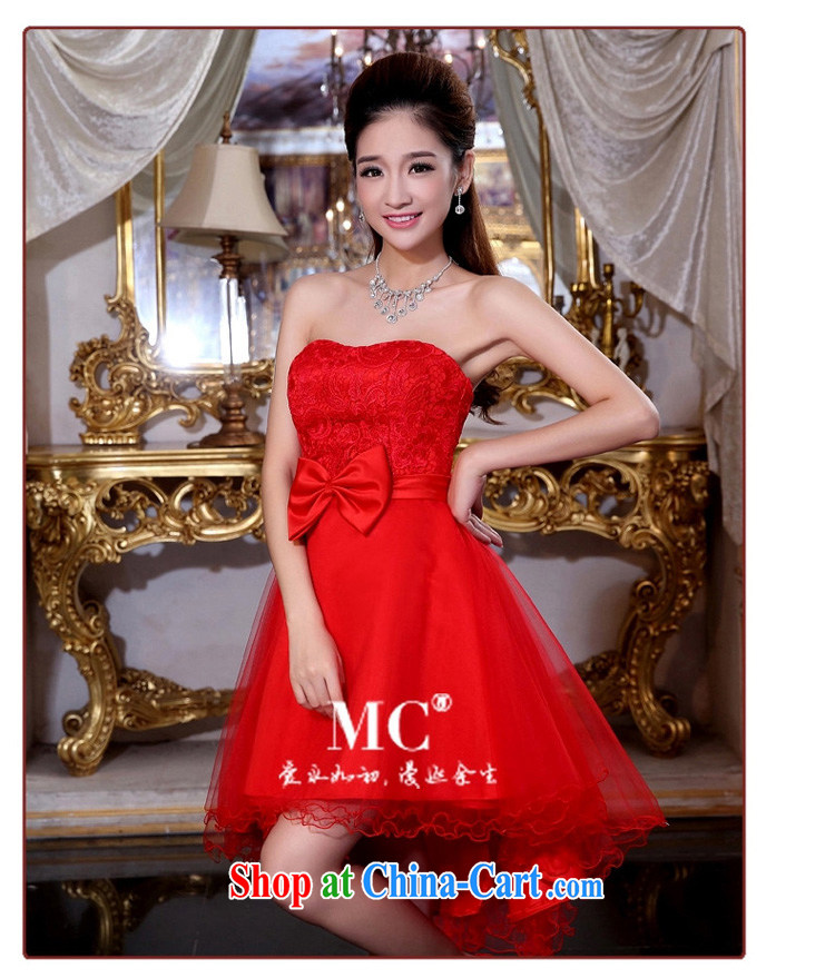 Early definition 2015 new front short long bows Evening Dress dress bridal wedding dresses erase chest moderator banquet service normal short M pictures, price, brand platters! Elections are good character, the national distribution, so why buy now enjoy more preferential! Health