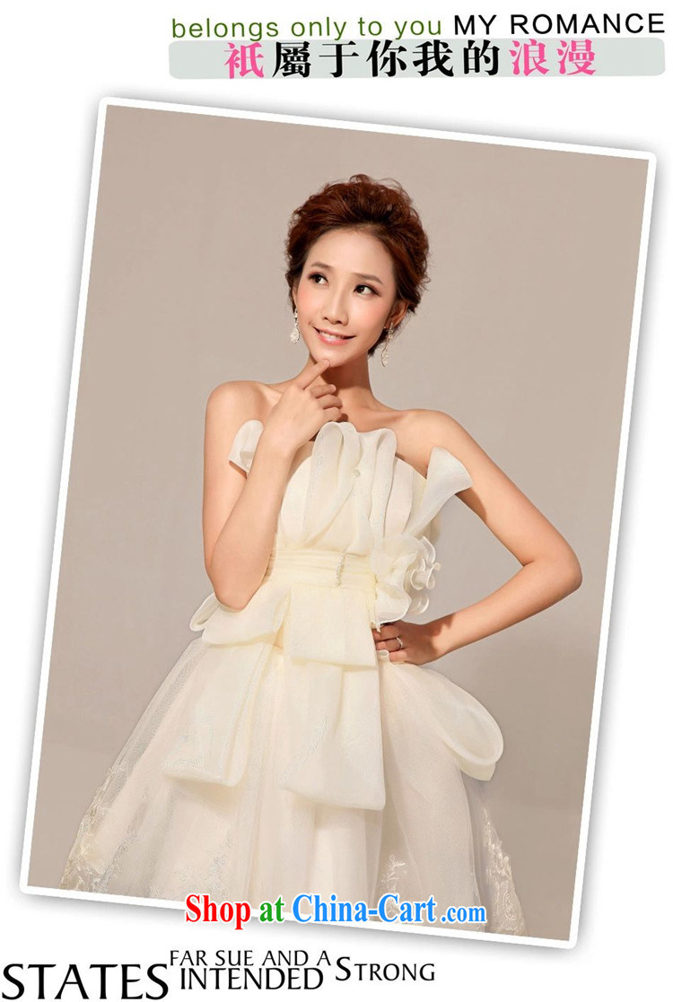 shez & live female bridal bridesmaid wedding dress uniform toast dress Korean short wedding night banquet moderator shaggy champagne color XL pictures, price, brand platters! Elections are good character, the national distribution, so why buy now enjoy more preferential! Health