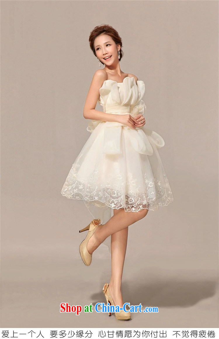 shez & live female bridal bridesmaid wedding dress uniform toast dress Korean short wedding night banquet moderator shaggy champagne color XL pictures, price, brand platters! Elections are good character, the national distribution, so why buy now enjoy more preferential! Health