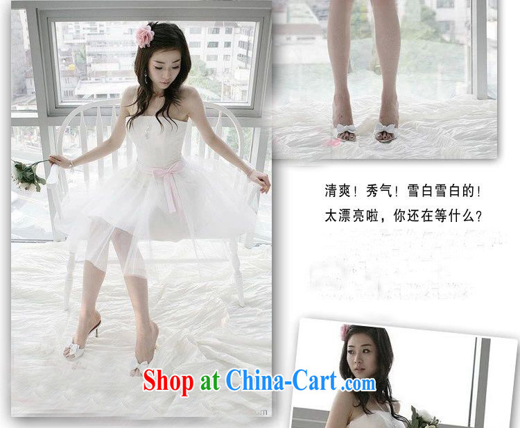 shez & live female bridal wedding short bows, small dress short bridesmaid clothing bridesmaid dress dress evening banquet moderator shaggy Princess skirt white XXL pictures, price, brand platters! Elections are good character, the national distribution, so why buy now enjoy more preferential! Health