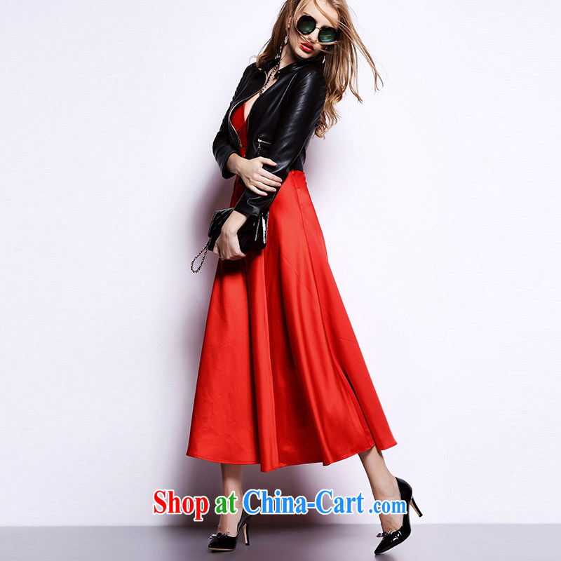 o, Lin 2015 new straps sexy dresses Evening Dress long female banquet bridesmaid bride's toast clothing red L, O silk Lin (O ' SELEi), and, on-line shopping