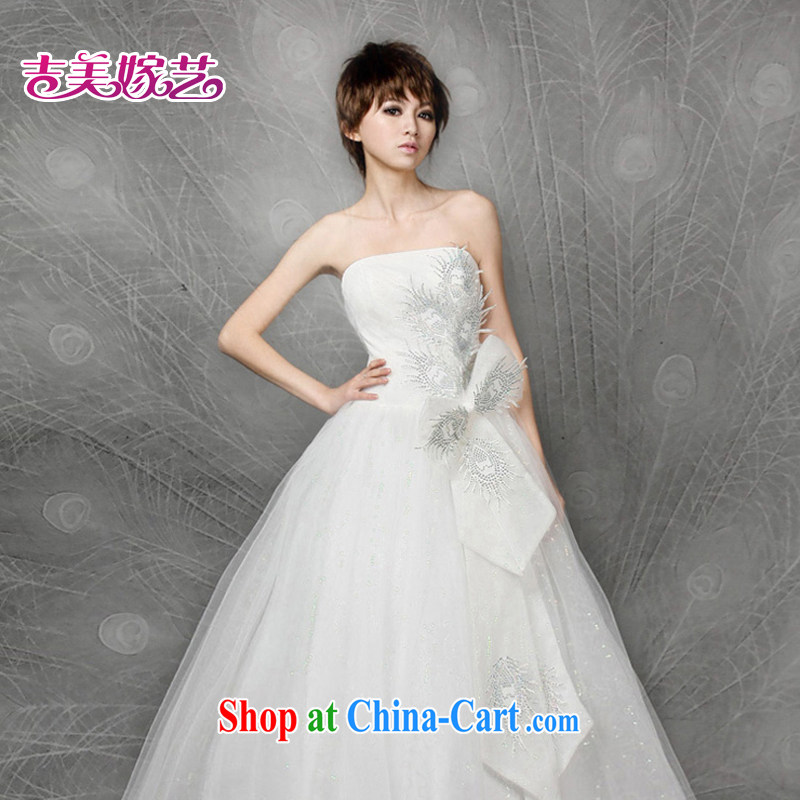 wedding dresses, marry us performing arts 2015 new erase chest Korean version with red LS 500 - H bridal gown white XXXL