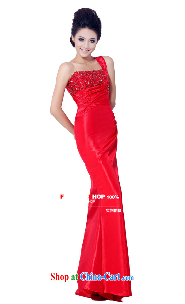 wedding dresses Jimmy married arts 2015 new single shoulder Korean Red dress crowsfoot LS 3004 bridal gown red XL pictures, price, brand platters! Elections are good character, the national distribution, so why buy now enjoy more preferential! Health