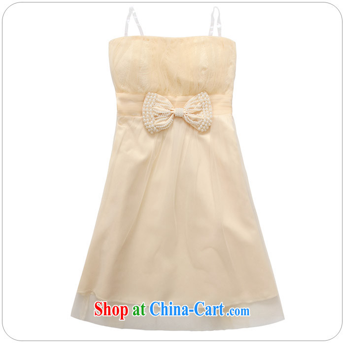 JK 2. YY sweet sister dress Bead Chain butterfly netting yarn wiped her chest straps skirt pink bridesmaid dresses small XL dresses champagne color 3 XL 170 recommendations about Jack pictures, price, brand platters! Elections are good character, the national distribution, so why buy now enjoy more preferential! Health
