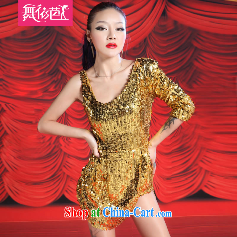 Stars, gorgeous-low chest long-sleeved light-long skirt DS costumes female singer with dancer clothing _8297 black S small code
