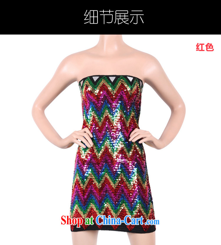 European and American retro night 酒吧女 DS for dance clothing sexy flash light, singer clothing dresses #8295 red are code pictures, price, brand platters! Elections are good character, the national distribution, so why buy now enjoy more preferential! Health