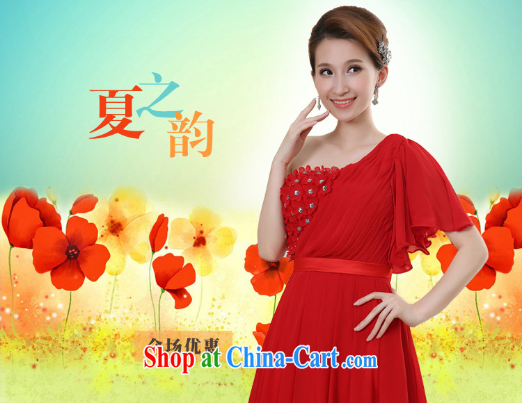 Flower Angel Cayman Korean sweet bridesmaid dresses small 2014 single shoulder short red bridal wedding dress uniform toast XXL pictures, price, brand platters! Elections are good character, the national distribution, so why buy now enjoy more preferential! Health