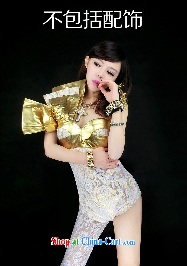European and American retro singer bar DS uniforms DJ stage night sexy lace-pants #8257 golden L larger picture, price, brand platters! Elections are good character, the national distribution, so why buy now enjoy more preferential! Health