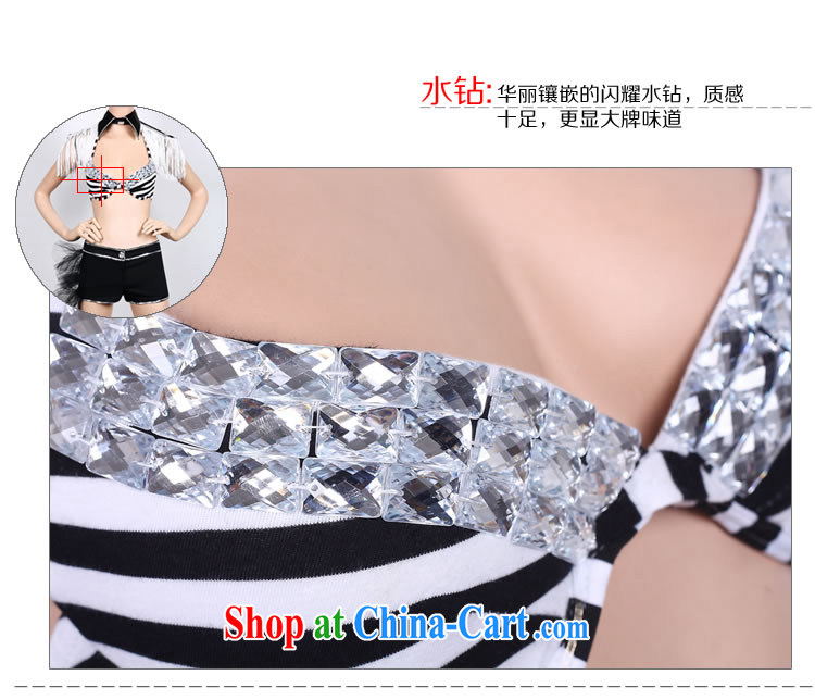 New Night Bar DS dancer costumes sexy modern stage load value Navy 3 piece #8478 black and white L larger picture, price, brand platters! Elections are good character, the national distribution, so why buy now enjoy more preferential! Health