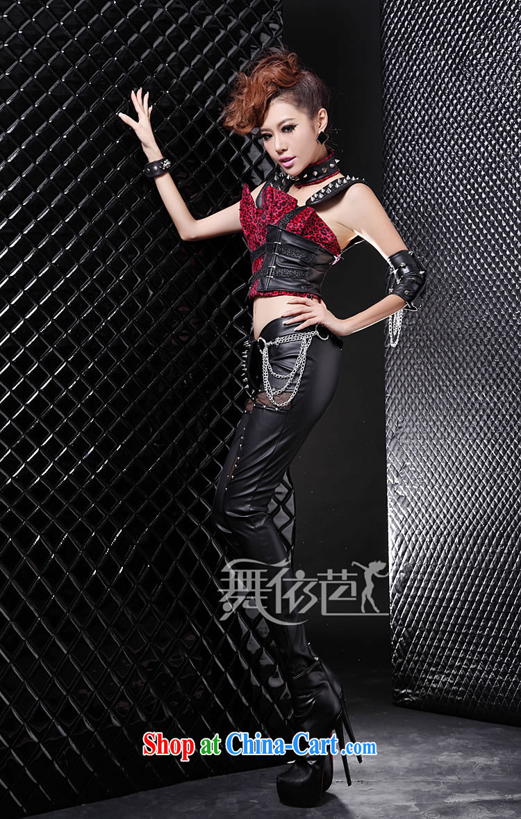 My Store DS 酒吧女 dancer costumes sexy value 5 piece Leopard stitching modern stage costumes #8561 black and red S smaller pictures, price, brand platters! Elections are good character, the national distribution, so why buy now enjoy more preferential! Health