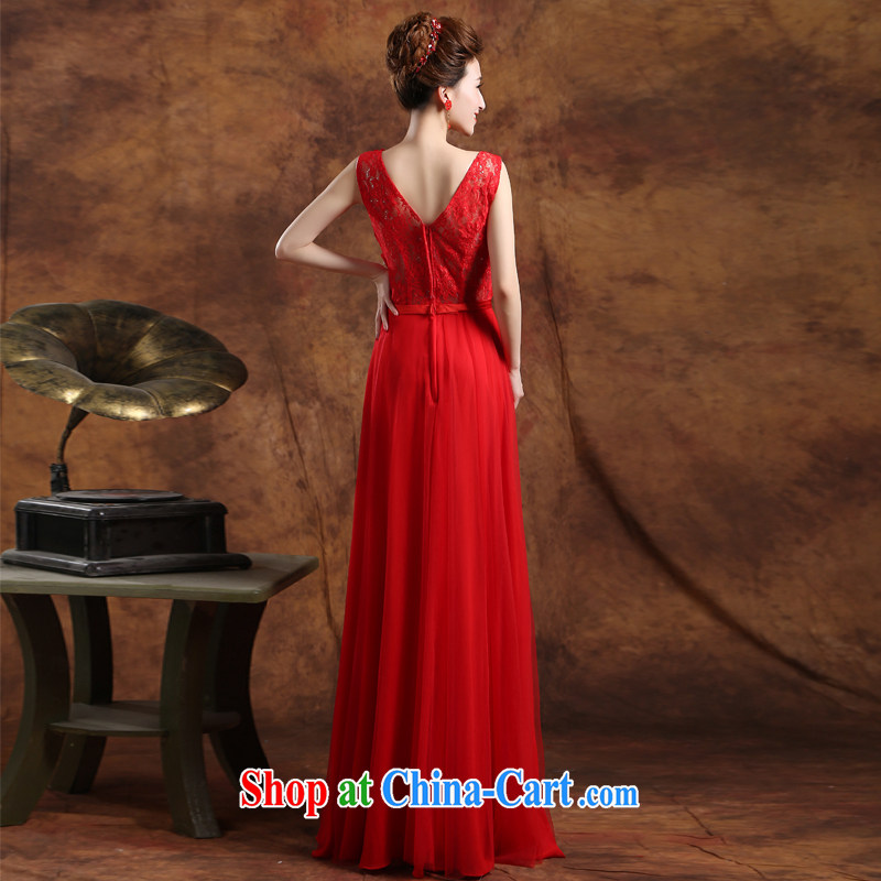 Wei Qi 2015 summer new bridal dresses red dress bows dress fall to his shoulders U style uniforms, long annual dress dress red custom plus $30, Qi wei (QI WAVE), online shopping