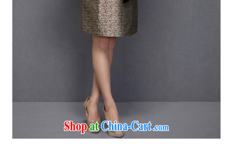 Wood is really the 2015 spring and summer new round-collar beauty wood drill Bow Tie dress dresses 70,205 13 yellow S pictures, price, brand platters! Elections are good character, the national distribution, so why buy now enjoy more preferential! Health