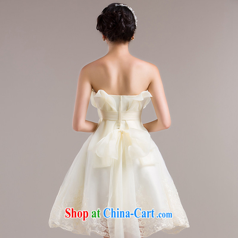 Rain is still clothing wedding dresses spring new 2015 wedding dresses bridesmaid dress uniform toast dress summer short skirts LF 96 champagne color tailored, rain is clothing, and shopping on the Internet