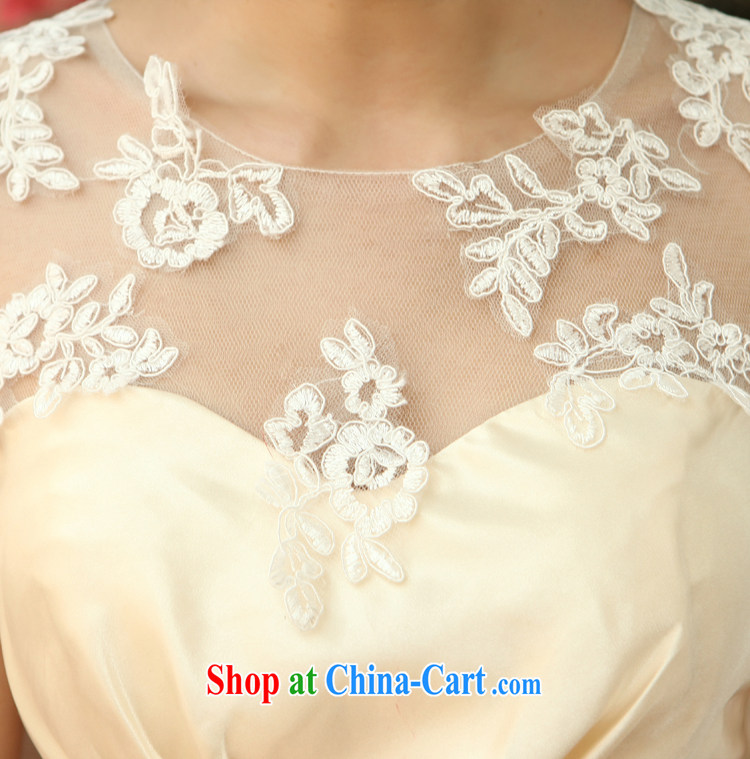 Rain was Yi marriages 2015 new bridesmaid sister short, small dress dress sexy transparent lace bows clothing LF 168 champagne color tailored pictures, price, brand platters! Elections are good character, the national distribution, so why buy now enjoy more preferential! Health