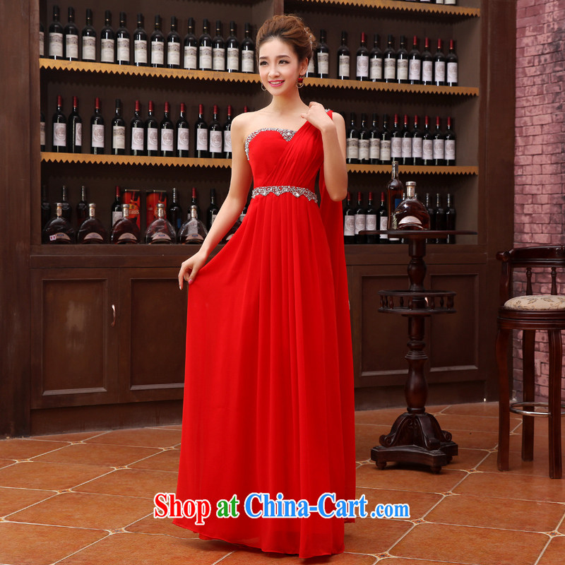 Rain is still Yi 2015 new products the sweet bridal wedding dresses, shoulder stylish long marriage toast clothing LF 182 red tailored, rain is clothing, and shopping on the Internet