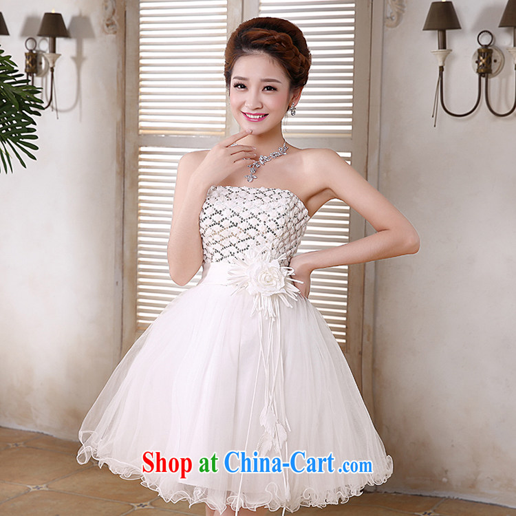 Rain was Yi 2015 new bridesmaid dresses the bride small wedding married Mary Magdalene white chest strap shaggy Princess short skirt LF 189 white tailored pictures, price, brand platters! Elections are good character, the national distribution, so why buy now enjoy more preferential! Health