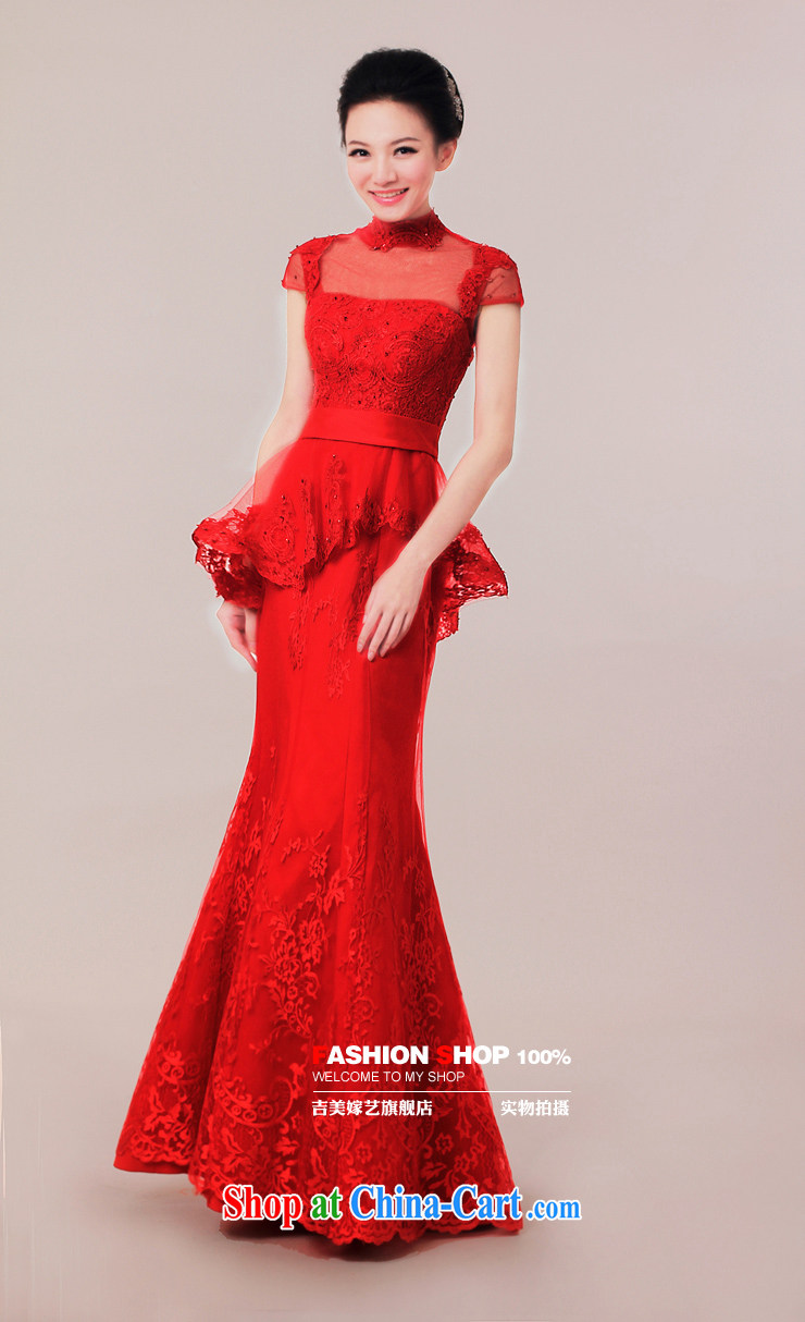 wedding dresses Jimmy married arts 2015 new bag shoulder-length, Korean dress LS 7307 bridal gown red XL pictures, price, brand platters! Elections are good character, the national distribution, so why buy now enjoy more preferential! Health
