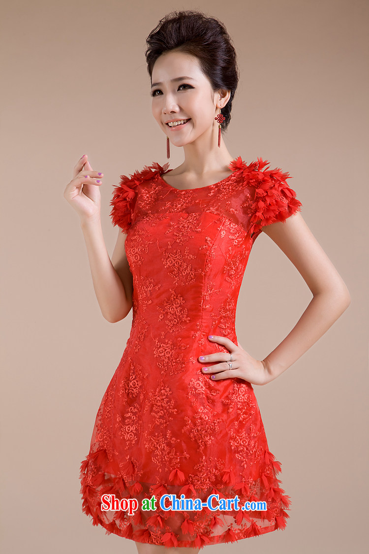 Rain is still Yi marriages 2015 new stylish bows clothing red lace dress Korean bridesmaid dresses small LF 108 red tailored pictures, price, brand platters! Elections are good character, the national distribution, so why buy now enjoy more preferential! Health