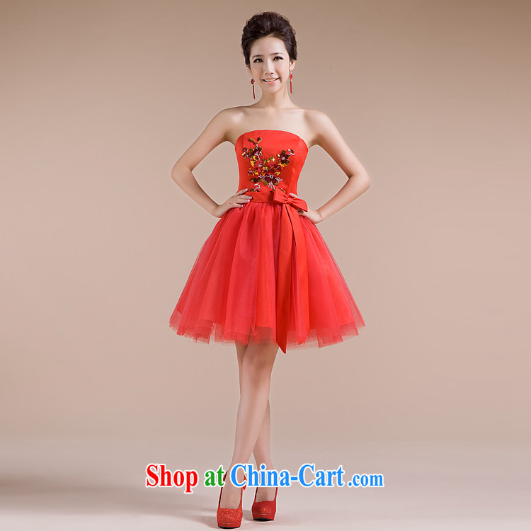 Rain is still clothing bridal wedding dresses 2015 new toast clothing red erase chest short dresses sweet bridesmaid dresses small LF 91 red tailored pictures, price, brand platters! Elections are good character, the national distribution, so why buy now enjoy more preferential! Health