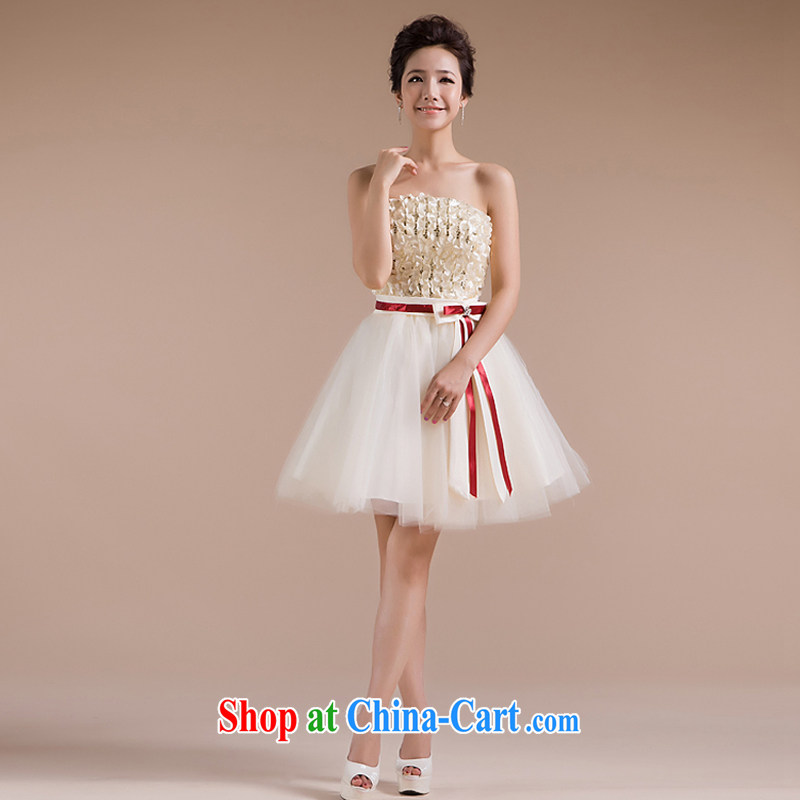 Rain is still clothing bridal wedding dresses 2015 new marriage toast clothing red wiped his chest strap dresses white sweet bridesmaid dresses small LF 90 champagne color tailored, rain is still clothing, shopping on the Internet