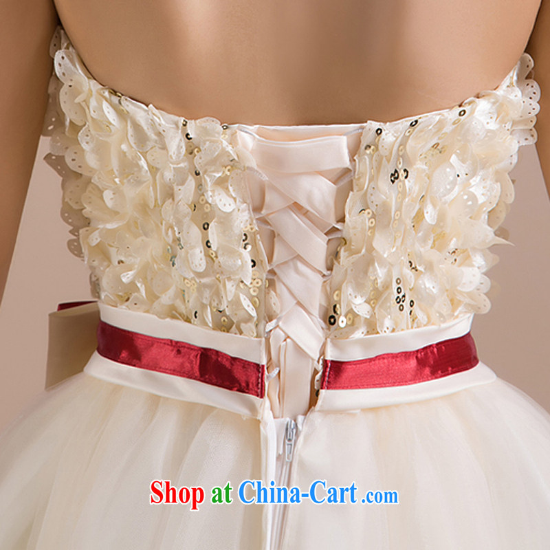 Rain is still clothing bridal wedding dresses 2015 new marriage toast clothing red wiped his chest strap dresses white sweet bridesmaid dresses small LF 90 champagne color tailored, rain is still clothing, shopping on the Internet