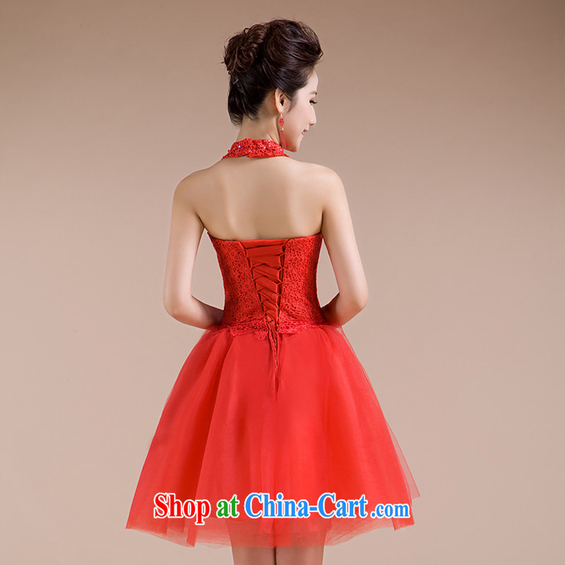 Rain is still clothing bridal wedding dresses 2015 New red short toast wedding service is also tied with parquet drill bridesmaid dresses small LF 89 red tailored, rain is clothing, and shopping on the Internet