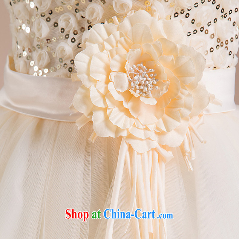 Rain is still Yi marriages 2015 new bridesmaid sister skirt champagne color erase chest strap short, sweet little dress LF 86 champagne color tailored, rain is clothing, and shopping on the Internet