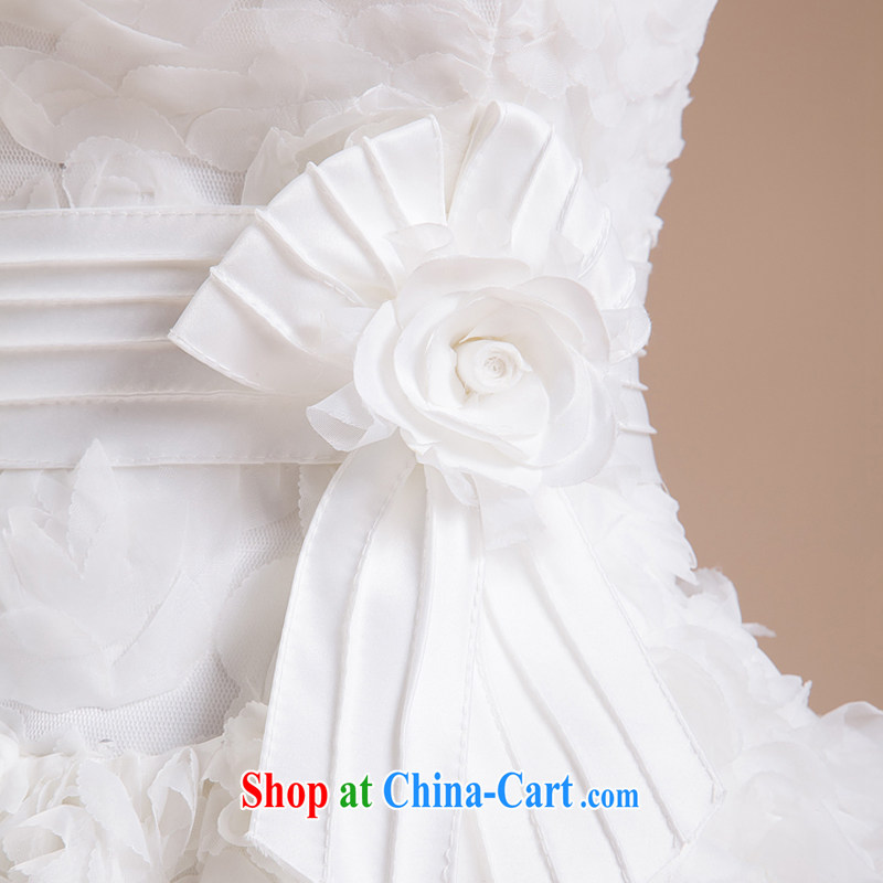 Rain is still clothing bridal wedding dresses 2015 new wedding white sweet Mary Magdalene chest strap shaggy Princess short skirt bridesmaid dresses small LF 83 white tailored, rain is clothing, and shopping on the Internet