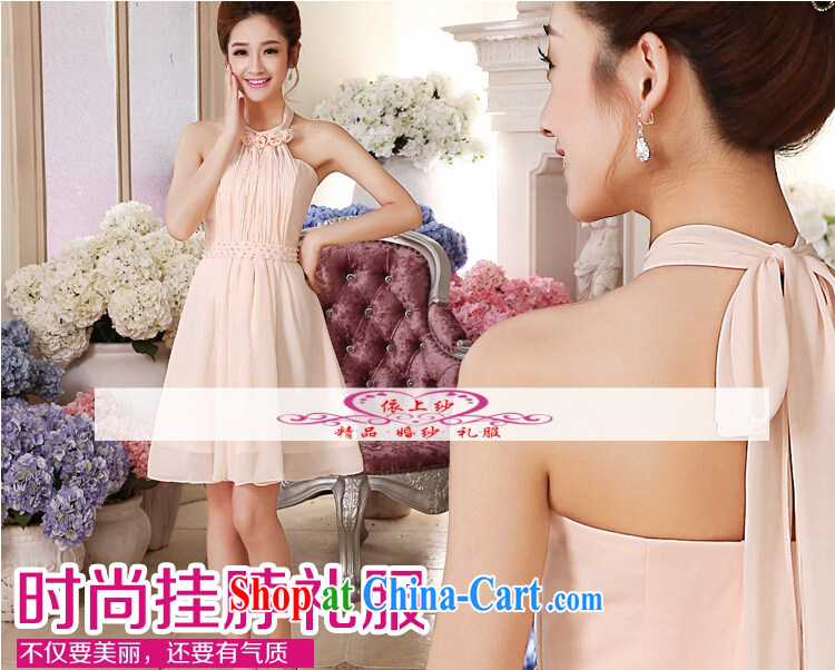Yong-yan and 2015 new summer small dress is also toast Service Bridal short snow woven short dress beauty evening dress champagne color M pictures, price, brand platters! Elections are good character, the national distribution, so why buy now enjoy more preferential! Health