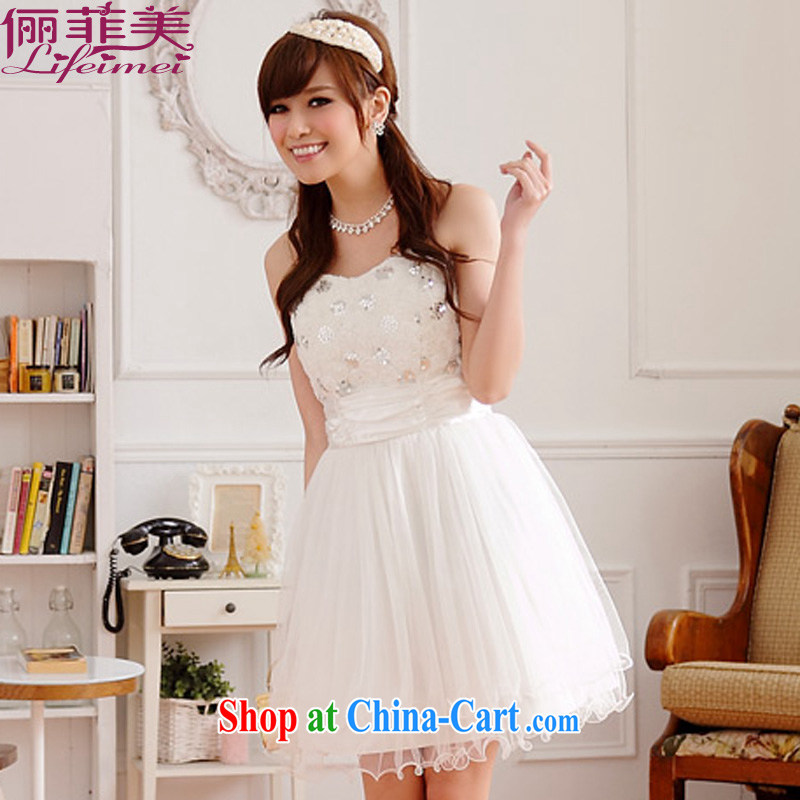 An expensive beauty with Princess dress dresses the chest three-dimensional roses high waist beauty thick MM female shaggy dress sister bridesmaid bridal toast evening dress white XXXL, facilitating Philippines and the United States, shopping on the Inter