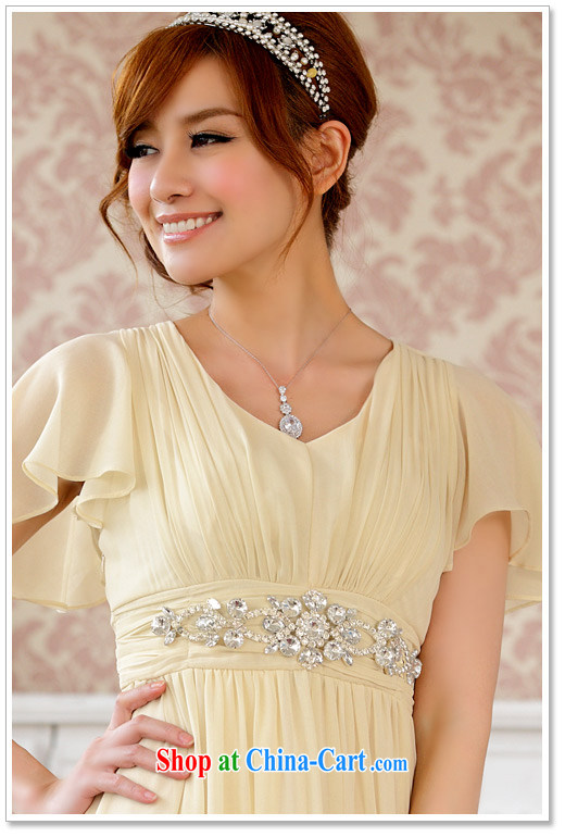 An expensive beauty with long dresses, Evening Dress banquet style stars, with fly V cuff collar elasticated waist with drill is decorated with a small dress orange XXXL pictures, price, brand platters! Elections are good character, the national distribution, so why buy now enjoy more preferential! Health