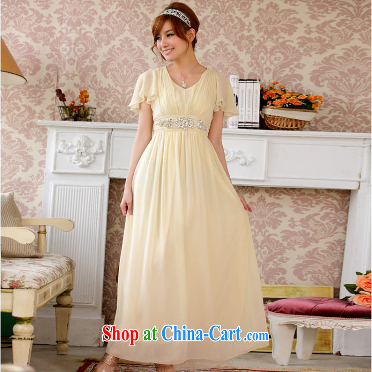 An expensive beauty with long dresses, Evening Dress banquet style stars, with fly V cuff collar elasticated waist with drill is decorated with a small dress orange XXXL pictures, price, brand platters! Elections are good character, the national distribution, so why buy now enjoy more preferential! Health