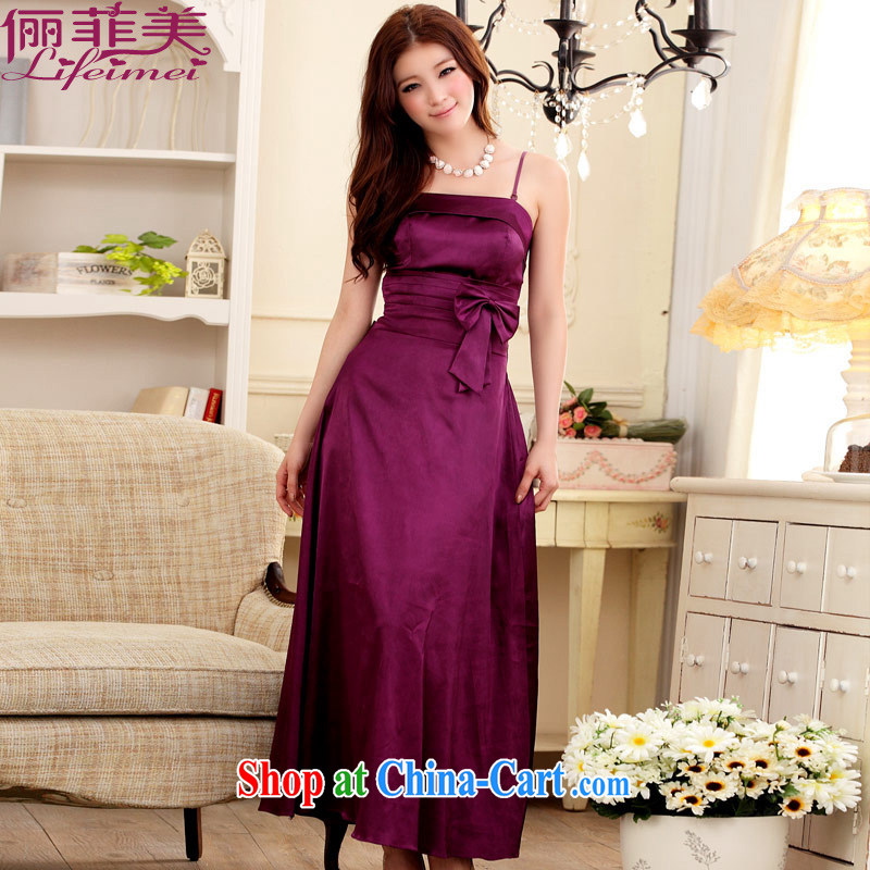 An Philippines and the United States in Europe and the aura the strap high back large and a skirt back elasticated straps Evening Dress evening dress the annual dress purple XXXL