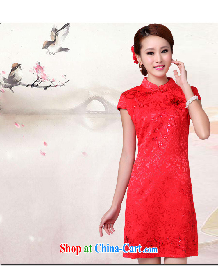 Advisory Committee in accordance with the 2015 summer new stylish personalized embroidery luxury lace Solid Color beauty female wedding dresses bows. Red wedding dress high collar dress female Red XL pictures, price, brand platters! Elections are good character, the national distribution, so why buy now enjoy more preferential! Health
