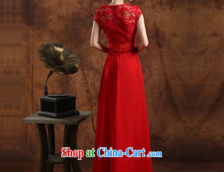 Qi wei wedding dresses new 2015 summer Red double-shoulder video thin V collar bridal long evening dress uniform toast bridesmaid dress moderator service graduation ball red custom for the $30 pictures, price, brand platters! Elections are good character, the national distribution, so why buy now enjoy more preferential! Health