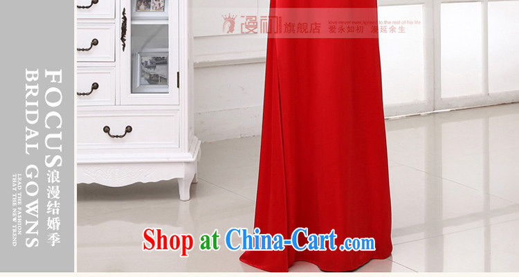 Early animated evening dress 2015 New Long fall wedding toast serving sweet Mary Magdalene chest diamond jewelry bridal dresses female Red XXL pictures, price, brand platters! Elections are good character, the national distribution, so why buy now enjoy more preferential! Health