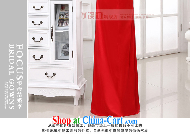 Early animated evening dress 2015 New Long fall wedding toast serving sweet Mary Magdalene chest diamond jewelry bridal dresses female Red XXL pictures, price, brand platters! Elections are good character, the national distribution, so why buy now enjoy more preferential! Health