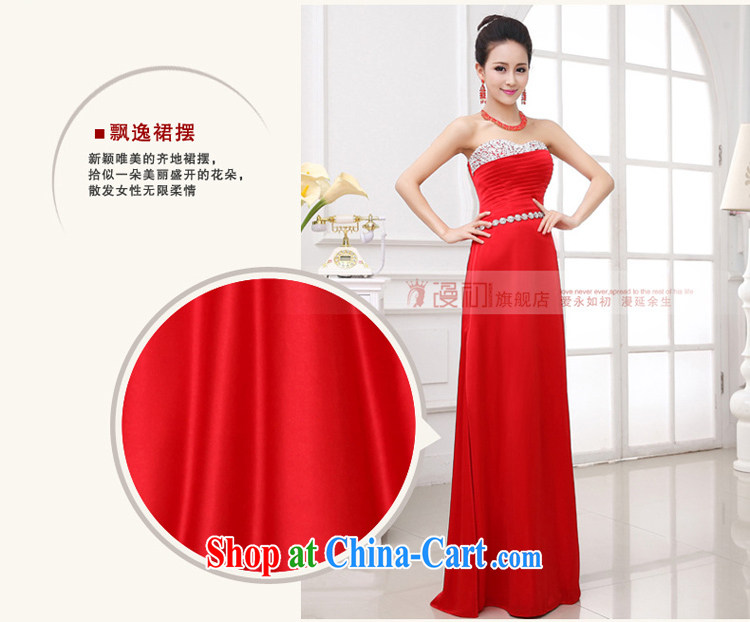 Early animated evening dress 2015 New Long fall wedding toast serving sweet Mary Magdalene chest diamond jewelry bridal dresses female Red XXL pictures, price, brand platters! Elections are good character, the national distribution, so why buy now enjoy more preferential! Health