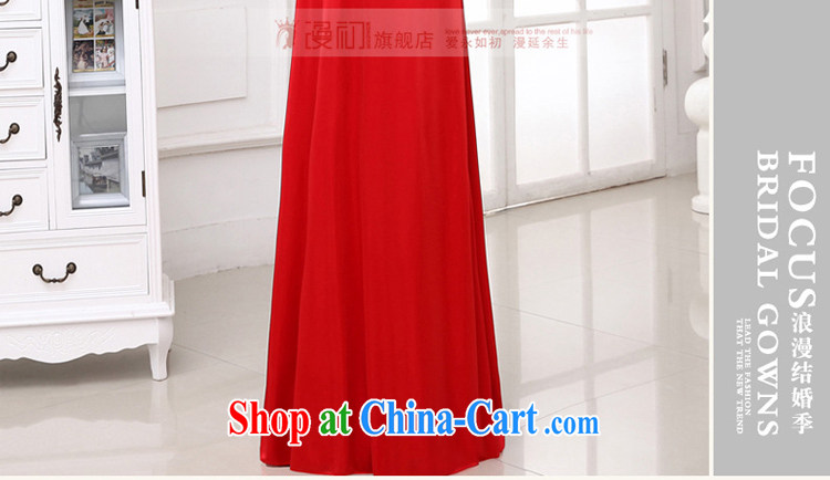 Early animated evening dress 2015 New Long fall wedding toast serving sweet Mary Magdalene chest diamond jewelry bridal dresses female Red XXL pictures, price, brand platters! Elections are good character, the national distribution, so why buy now enjoy more preferential! Health