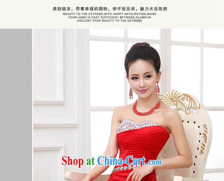 Early animated evening dress 2015 New Long fall wedding toast serving sweet Mary Magdalene chest diamond jewelry bridal dresses female Red XXL pictures, price, brand platters! Elections are good character, the national distribution, so why buy now enjoy more preferential! Health