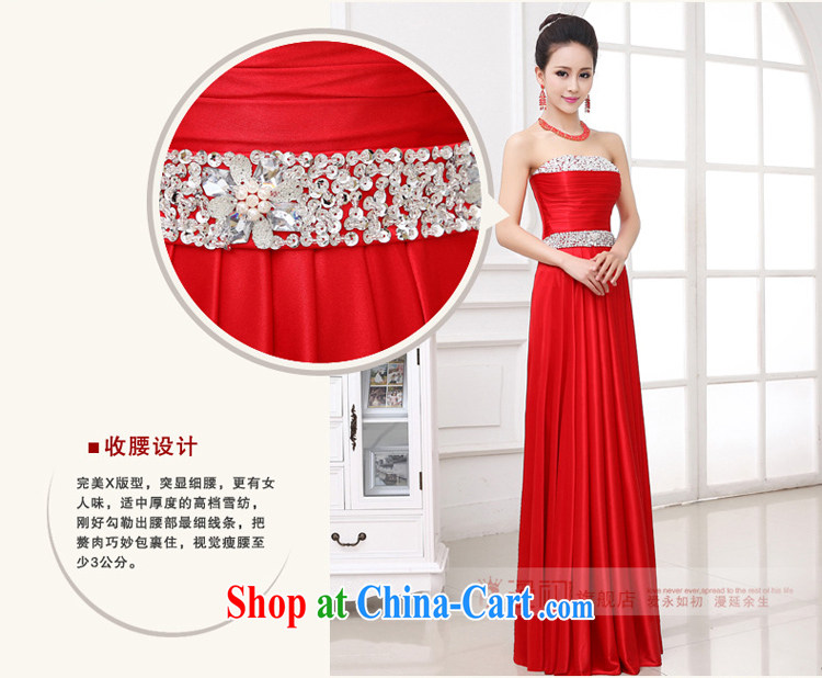 Diffuse early 2015 dress new wedding wedding bridal wedding toast service stylish erase chest diamond jewelry Evening Dress red XXL pictures, price, brand platters! Elections are good character, the national distribution, so why buy now enjoy more preferential! Health