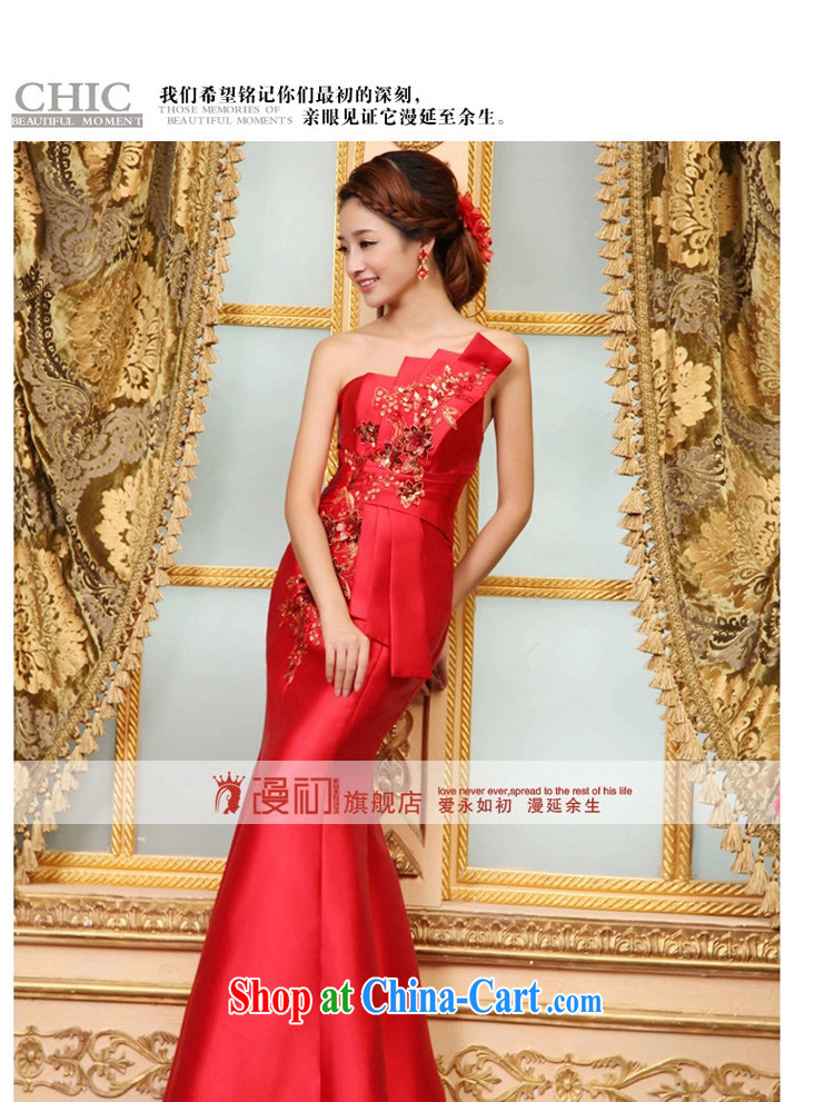 Early definition 2015 new dress bridal red long dress Banquet hosted at Merlion dress toast wedding dress tie-waist XXL pictures, price, brand platters! Elections are good character, the national distribution, so why buy now enjoy more preferential! Health